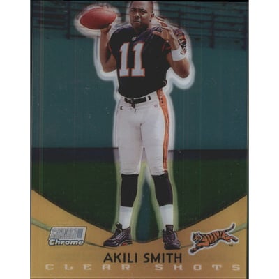 1999 Stadium Club Chrome Clear Shots Refractors #7 Akili Smith