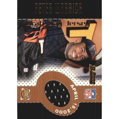 2000 Bowman Draft Day Relics #PW Peter Warrick
