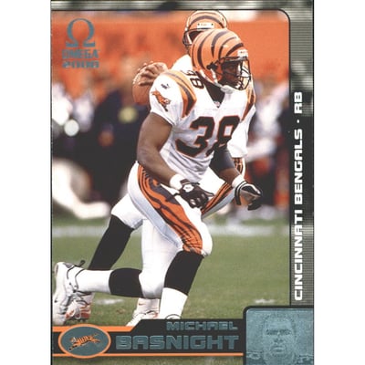 2000 Pacific Omega Platinum Blue #31 Michael Basnight