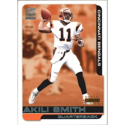 2000 Paramount Platinum Blue #52 Akili Smith