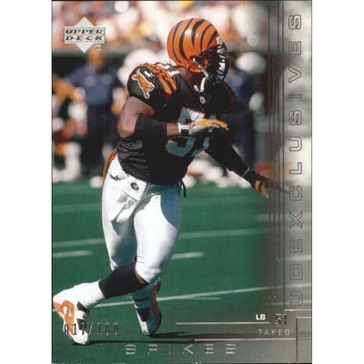 2000 Upper Deck Exclusives Silver #50 Takeo Spikes