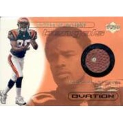 2000 Upper Deck Ovation A Piece of History #PWB Peter Warrick