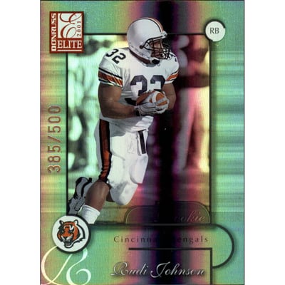 2001 Donruss Elite #120 Rudi Johnson RC