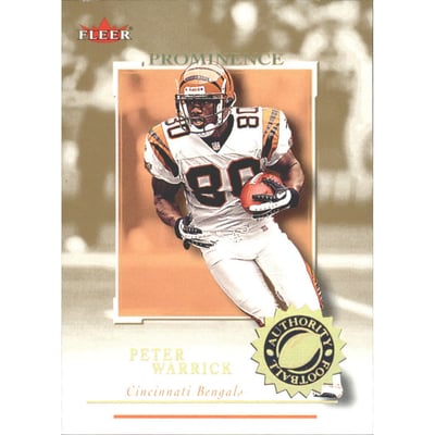 2001 Fleer Authority Prominence 125 #20 Peter Warrick