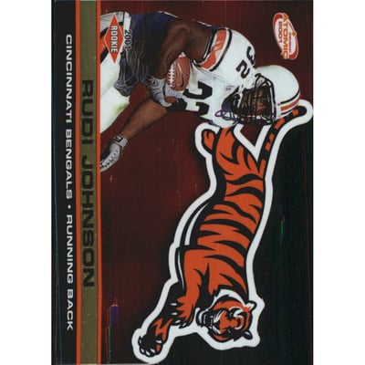 2001 Pacific Prism Atomic Gold #162 Rudi Johnson