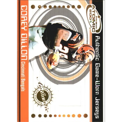 2001 Pacific Prism Atomic Jerseys #19 Corey Dillon SP
