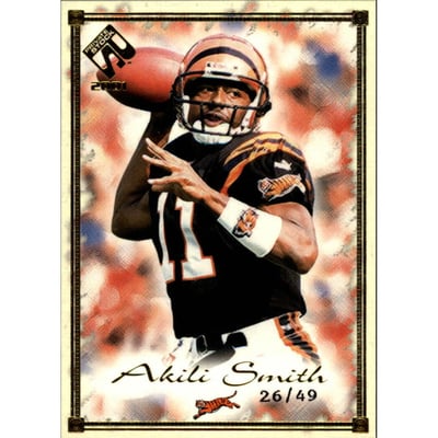 2001 Private Stock Gold Framed #22 Akili Smith