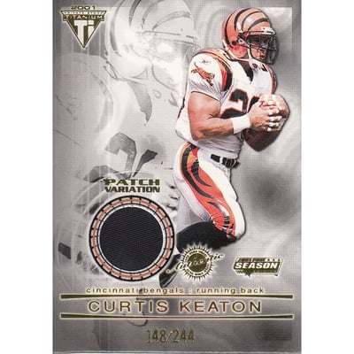 2001 Titanium Post Season Jersey Patches #30 Curtis Keaton/244