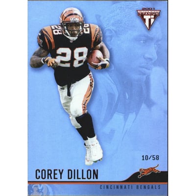 2001 Titanium Red #29 Corey Dillon