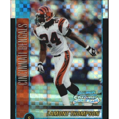 2002 Bowman Chrome Xfractors #175 Lamont Thompson