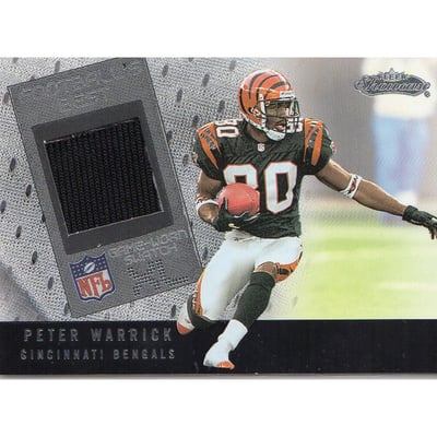 2002 Fleer Showcase Football's Best Memorabilia #FB31 Peter Warrick