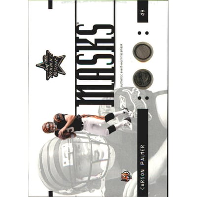 2003 Leaf Rookies and Stars Masks Duals #RM1 Carson Palmer
