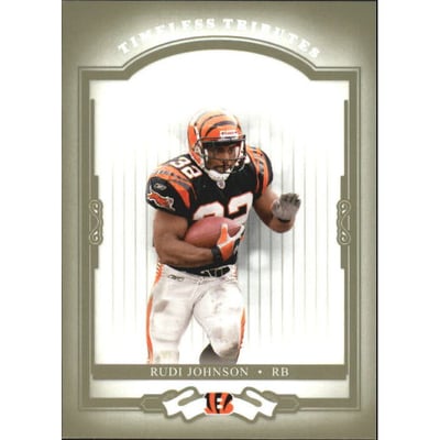 2004 Donruss Classics Timeless Tributes Green #21 Rudi Johnson