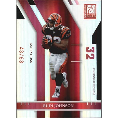 2004 Donruss Elite Aspirations #22 Rudi Johnson/68
