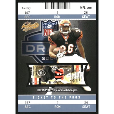 2004 Fleer Authentix Balcony Blue #107 Chris Perry