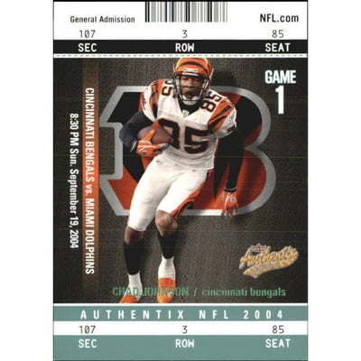 2004 Fleer Authentix General Admission Green #9 Chad Johnson