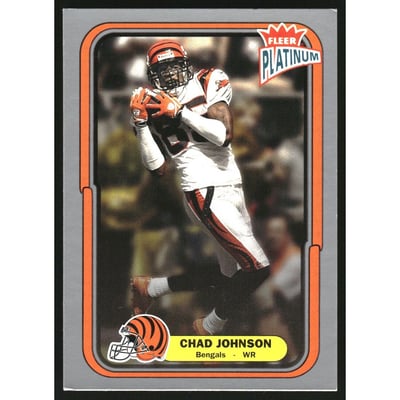 2004 Fleer Platinum Finish #82 Chad Johnson