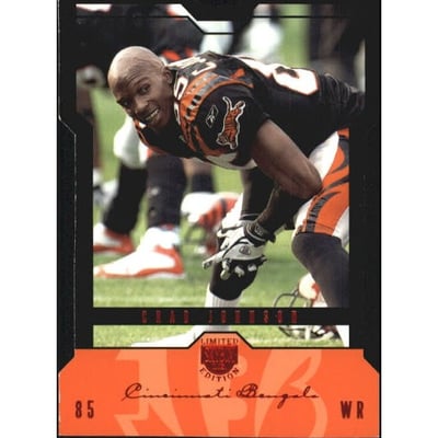 2004 SkyBox LE Black Border Red #25 Chad Johnson