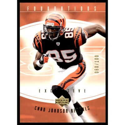 2004 Upper Deck Foundations Exclusive Gold #20 Chad Johnson