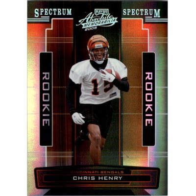2005 Absolute Memorabilia Spectrum Silver #165 Chris Henry
