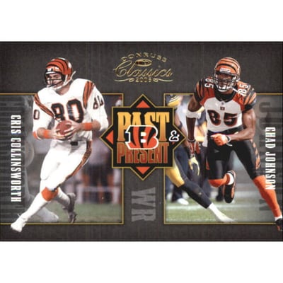 2005 Donruss Classics Past and Present Gold #PP5 Cris Collinsworth/Chad Johnson
