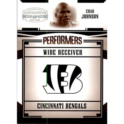 2005 Donruss Gridiron Gear Performers Gold Holofoil #6 Chad Johnson