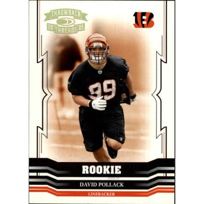 2005 Throwback Threads Gold Holofoil #157 David Pollack