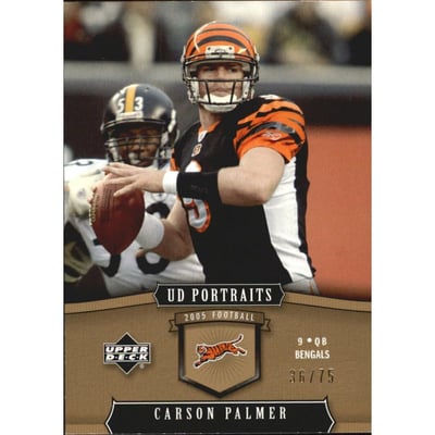 2005 UD Portraits Gold #20 Carson Palmer