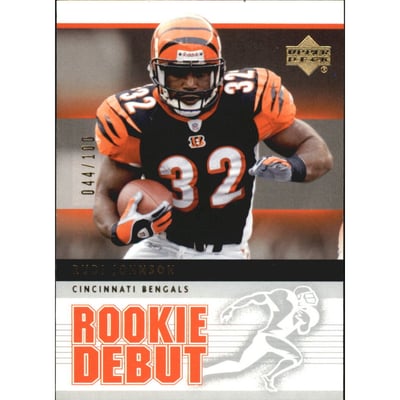 2005 Upper Deck Rookie Debut Gold 100 #20 Rudi Johnson