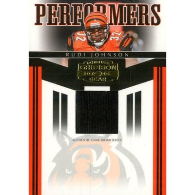 2006 Donruss Gridiron Gear Performers Jerseys #22 Rudi Johnson/100