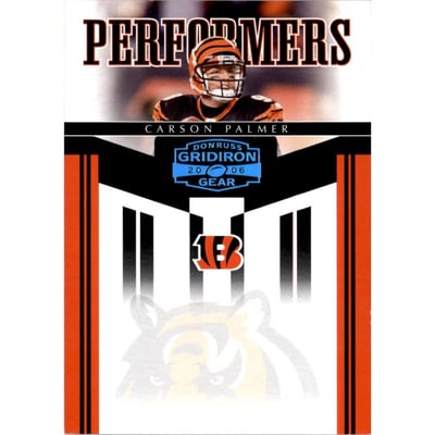 2006 Donruss Gridiron Gear Performers Platinum #33 Carson Palmer