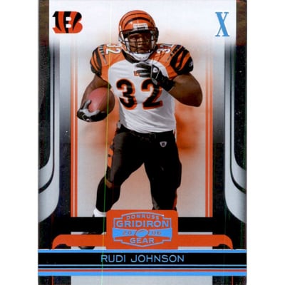 2006 Donruss Gridiron Gear Platinum Holofoil X's #23 Rudi Johnson