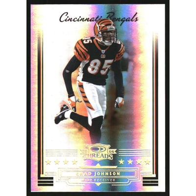 2006 Donruss Threads Gold Holofoil #33 Chad Johnson