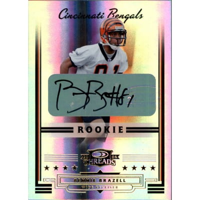 2006 Donruss Threads Rookie Autographs #180 Bennie Brazell