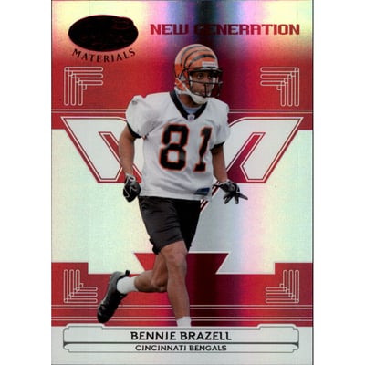 2006 Leaf Certified Materials Mirror Red #154 Bennie Brazell