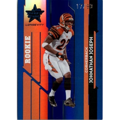 2006 Leaf Rookies and Stars Longevity Target Sapphire Parallel #243 Johnathan Joseph