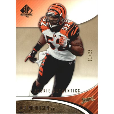 2006 SP Authentic Gold #121 A.J. Nicholson