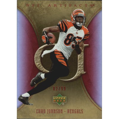 2007 Artifacts Red #22 Chad Johnson