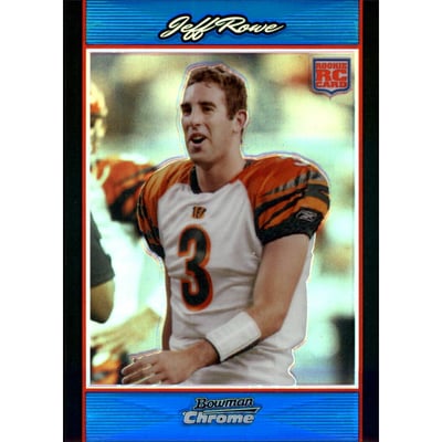 2007 Bowman Chrome Blue Refractors #BC97 Jeff Rowe