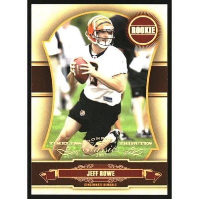 2007 Donruss Classics Timeless Tributes Gold #240 Jeff Rowe