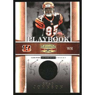 2007 Donruss Gridiron Gear Playbook Jerseys O's #10 Chad Johnson