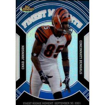 2007 Finest Moments Black Refractors #CJ Chad Johnson