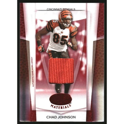 2007 Leaf Certified Materials Mirror Red Materials #103 Chad Johnson/100