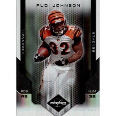 2007 Leaf Limited Silver Spotlight #22 Rudi Johnson
