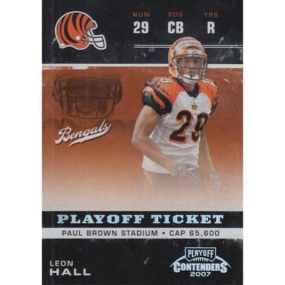 2007 Playoff Contenders Playoff Ticket #189 Leon Hall