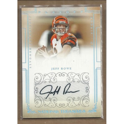 2007 Playoff National Treasures #180 Jeff Rowe AU/299 RC