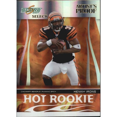 2007 Select Hot Rookies Artist's Proof #14 Kenny Irons