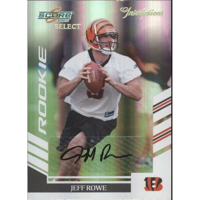2007 Select Inscriptions #400 Jeff Rowe/50