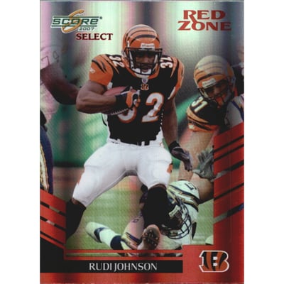 2007 Select Red Zone #187 Rudi Johnson