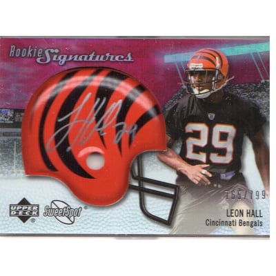 2007 Sweet Spot #107 Leon Hall AU RC